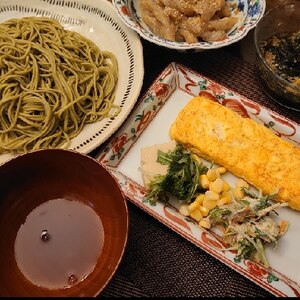 ★生茶蕎麦&彩りおかずランチセット